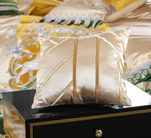 Load image into Gallery viewer, "Arna Lisa" Royal Collection -  Luxury Vintage Brocade Jacquard Egyptian Cotton Lion Embroidered - Queen 12 Piece
