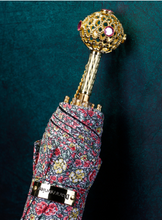 Load image into Gallery viewer, "Arna Collection" Designer Exquisite Umbrella Floral Design Compact - Highest Quality
