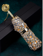 Load image into Gallery viewer, "Arna Collection" Designer Exquisite Umbrella Floral Design Compact - Highest Quality
