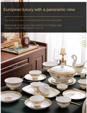 Load image into Gallery viewer, "Arna Lisa" Royal Collection - Luxury 60 Piece Ceramic Dinnerware
