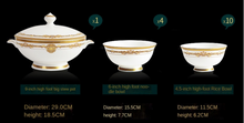 Load image into Gallery viewer, "Arna Lisa" Royal Collection - Luxury 60 Piece Ceramic Dinnerware
