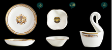Load image into Gallery viewer, "Arna Lisa" Royal Collection - Luxury 60 Piece Ceramic Dinnerware
