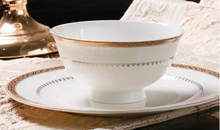 Load image into Gallery viewer, "Arna Lisa" Royal Collection - Luxury 58 Piece Bone China Dinnerware Gold
