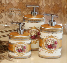 Load image into Gallery viewer, "Arna Lisa" Royal Collection - Luxury Bone China 8 Piece Bathroom Set - Gift Boxed
