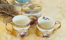 Load image into Gallery viewer, "Arna Lisa" Royal Collection - Luxury Bone China 8 Piece Bathroom Set - Gift Boxed
