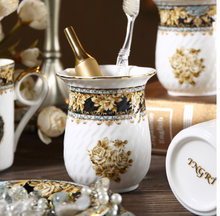 Load image into Gallery viewer, "Arna Lisa" Royal Collection - Luxury Ceramic 5 Piece Bathroom Set
