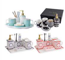 Load image into Gallery viewer, "Arna Lisa" Royal Collection - Luxury Ceramic 5 Piece Bathroom Set - Many Styles BOXED
