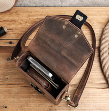 Load image into Gallery viewer, "Legend Collection" - New Men's Genuine Leather Cross Body Horse/Cowhide FREE ENGRAVING PERSONALISE
