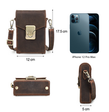 Load image into Gallery viewer, "Legend Collection" - New Men's Genuine Leather Cross Body Horse/Cowhide FREE ENGRAVING PERSONALISE
