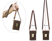 Load image into Gallery viewer, "Legend Collection" - New Men's Genuine Leather Cross Body Horse/Cowhide FREE ENGRAVING PERSONALISE
