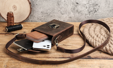Load image into Gallery viewer, "Legend Collection" - New Men's Genuine Leather Cross Body Horse/Cowhide FREE ENGRAVING PERSONALISE
