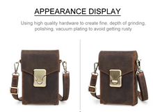 Load image into Gallery viewer, "Legend Collection" - New Men's Genuine Leather Cross Body Horse/Cowhide FREE ENGRAVING PERSONALISE
