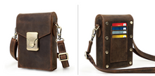 Load image into Gallery viewer, "Legend Collection" - New Men's Genuine Leather Cross Body Horse/Cowhide FREE ENGRAVING PERSONALISE
