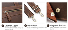 Load image into Gallery viewer, "Legend Collection" - New Men's Genuine Leather Shoulder/Messenger Bag Horse/Cowhide FREE ENGRAVING PERSONALISE
