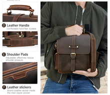 Load image into Gallery viewer, "Legend Collection" - New Men's Genuine Leather Shoulder/Messenger Bag Horse/Cowhide FREE ENGRAVING PERSONALISE
