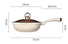 Load image into Gallery viewer, "Arna Lisa Royal Collections" Gold Diamond Queen Series Frying Pan Non-stick Stockpot Wok Pots
