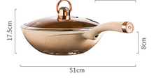 Load image into Gallery viewer, "Arna Lisa Royal Collections" Gold Diamond Queen Series Frying Pan Non-stick Stockpot Wok Pots
