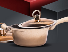 Load image into Gallery viewer, "Arna Lisa Royal Collections" Gold Diamond Queen Series Frying Pan Non-stick Stockpot Wok Pots
