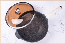 Load image into Gallery viewer, "Arna Lisa Royal Collections" Gold Diamond Queen Series Frying Pan Non-stick Stockpot Wok Pots
